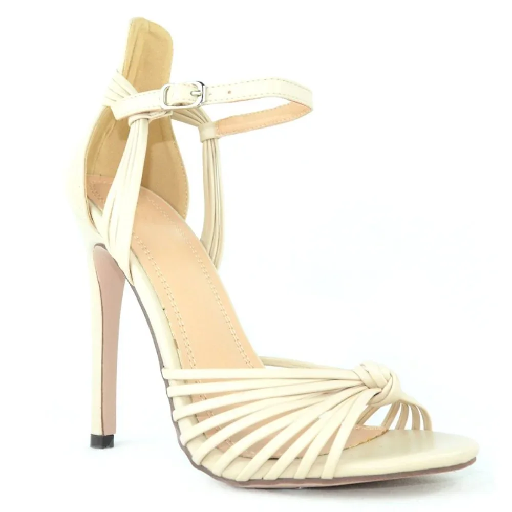 STRAPPY KNOTTED HEELS